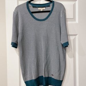 Burberry short sleeve knit sweater